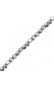 Hematite Perlen Hexagon 2mm Silver